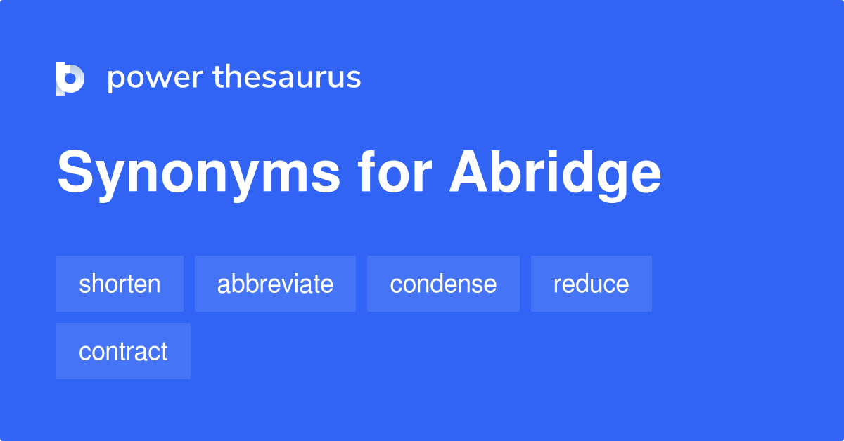 abridge synonyms