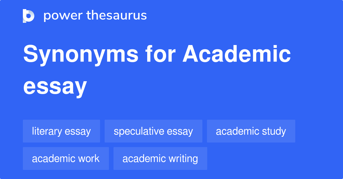 academic synonyms for essay writing