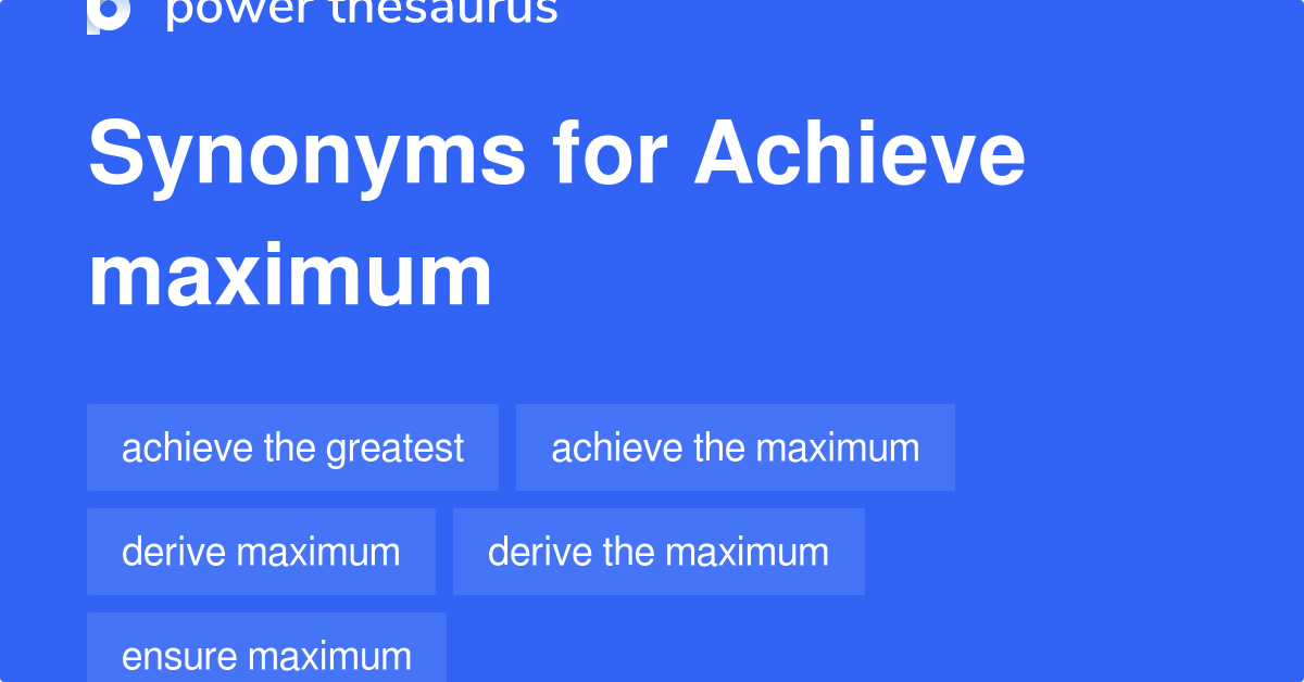 What Are Other Words For Achieve