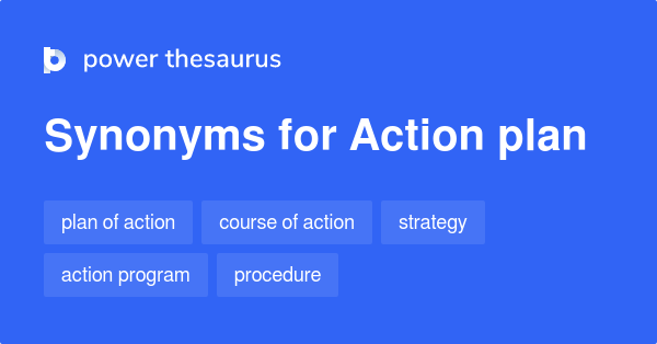 Synonyms for Action plan