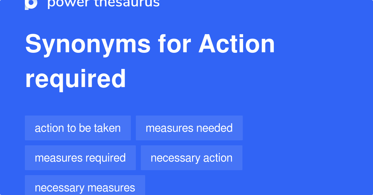 Action Synonym List