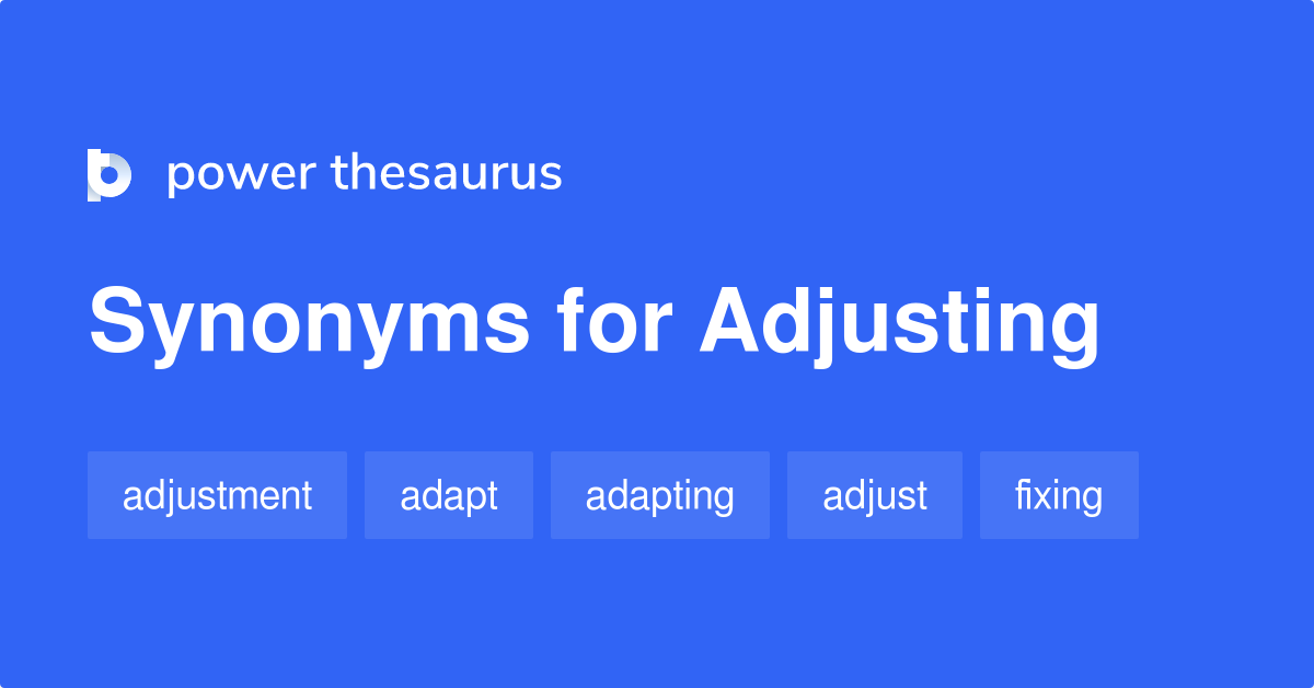 Adjusting Synonyms In English