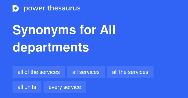  : All Departments