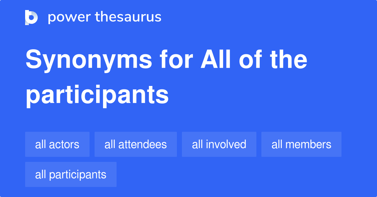 participants synonym