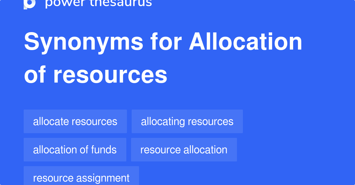 Allocation Synonyms In English