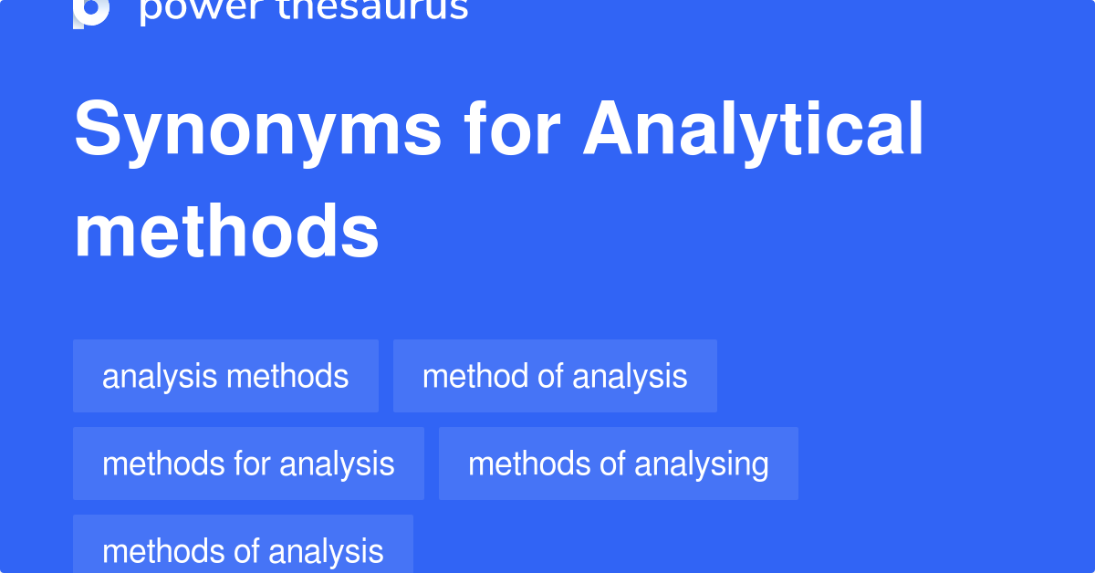 analytical-methods-synonyms-67-words-and-phrases-for-analytical-methods