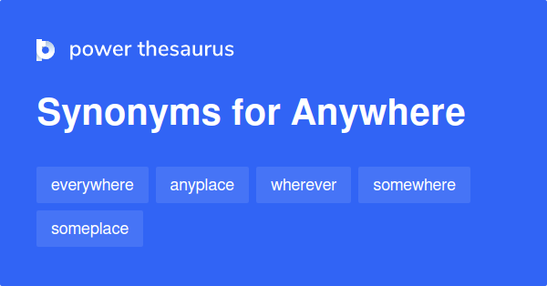 Anywhere Synonym