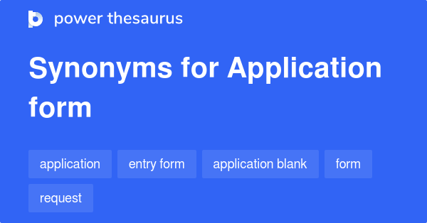 application blueprint synonym
