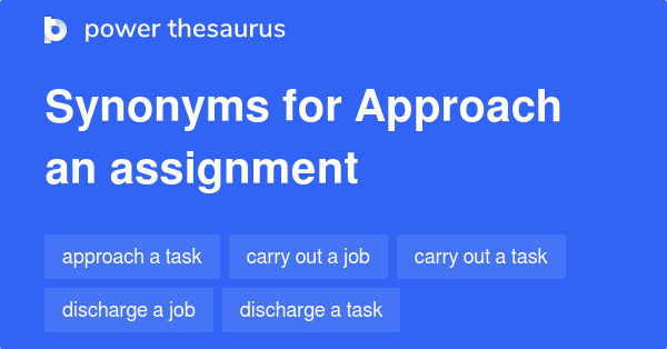good assignment synonyms