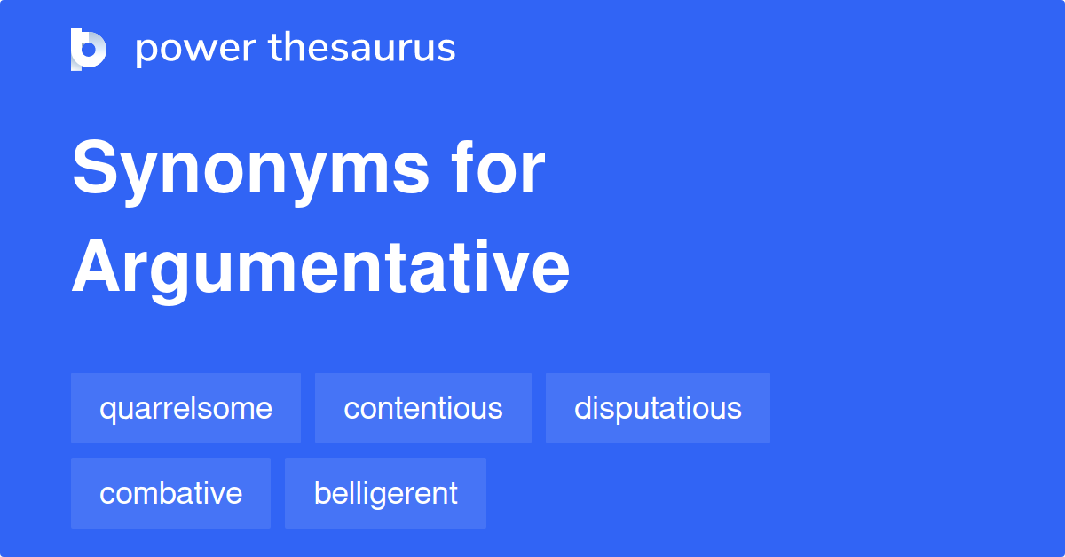 argumentative speech synonym