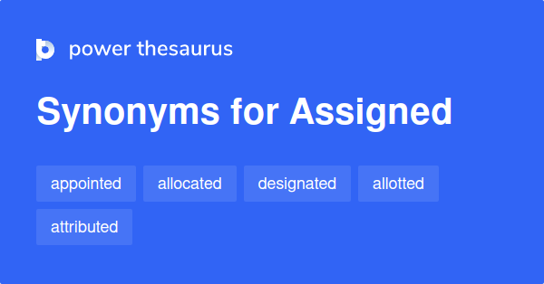 Assigned Synonyms In English