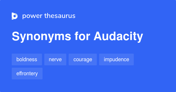 audacity synonym