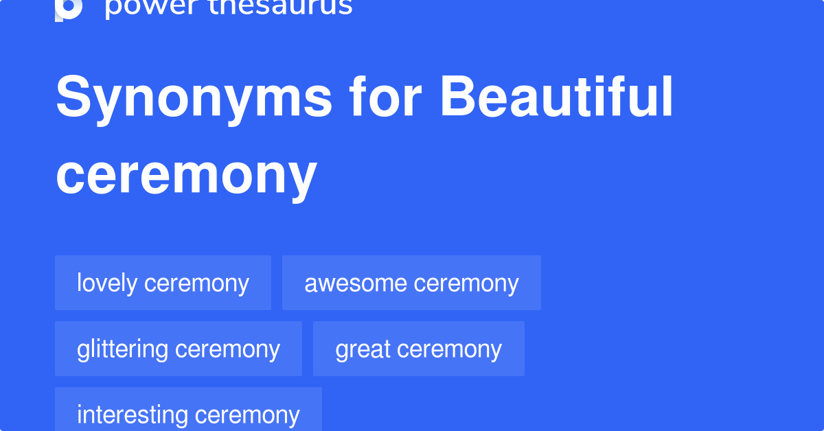 Closing Ceremony Synonyms In English