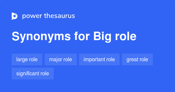 Big Role Synonyms 108 Words And Phrases For Big Role