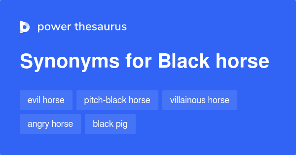 Dark Horse Synonyms And Antonyms