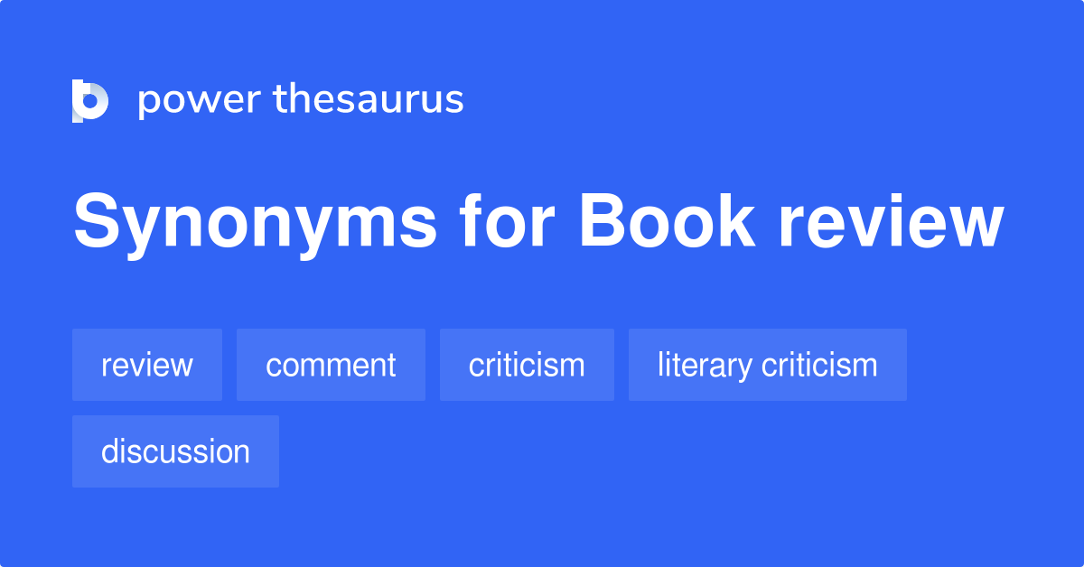 what is the synonyms of book review