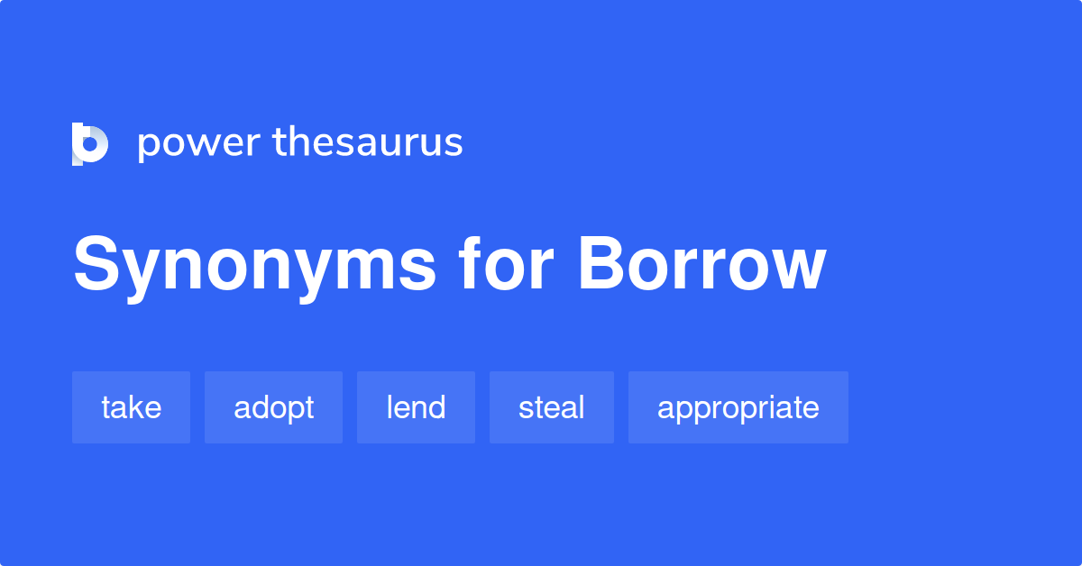 Rhyming Words For Borrow