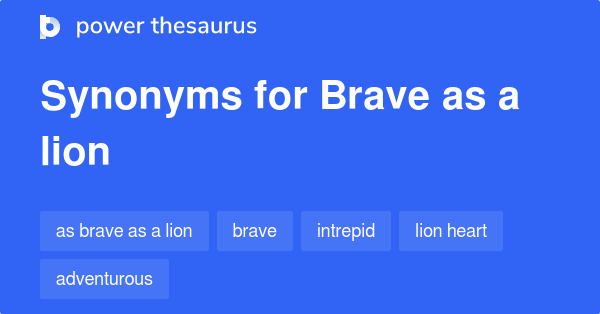 fearless brave synonym