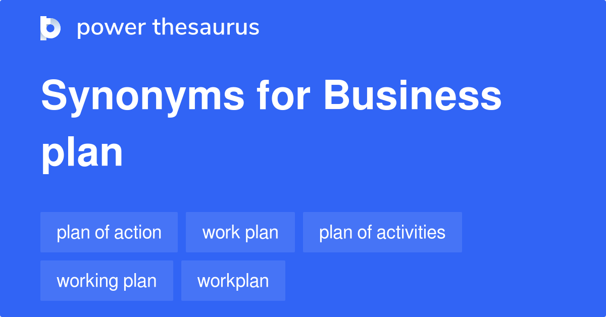 what's another word for business plan