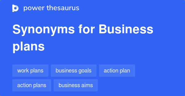 business plans synonyms