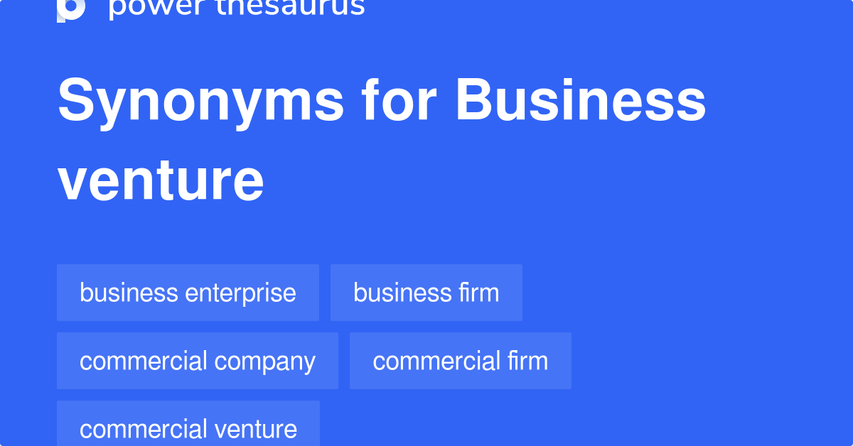 Another Word For Business Venture