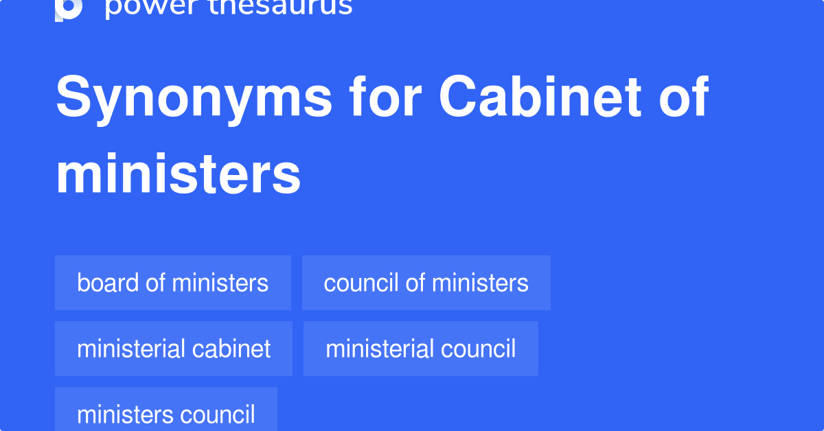 Of Ministers synonyms 64 Words and Phrases for Of