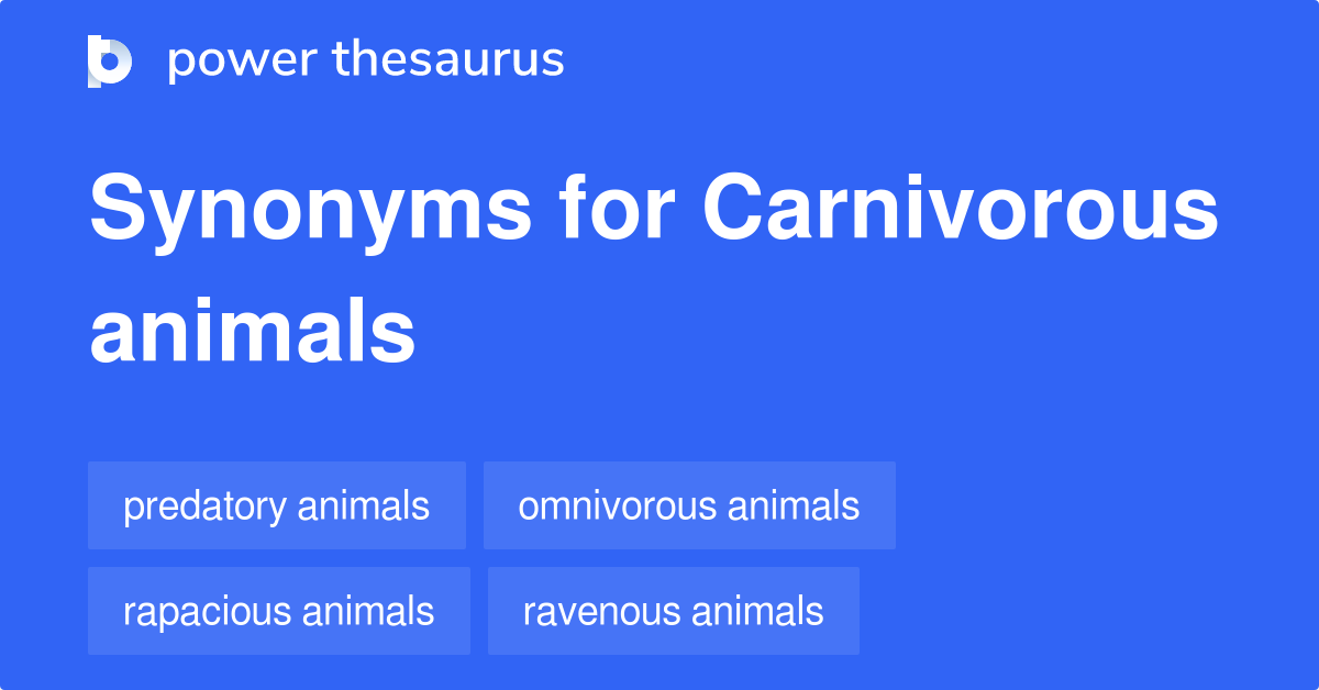 list of carnivorous animals
