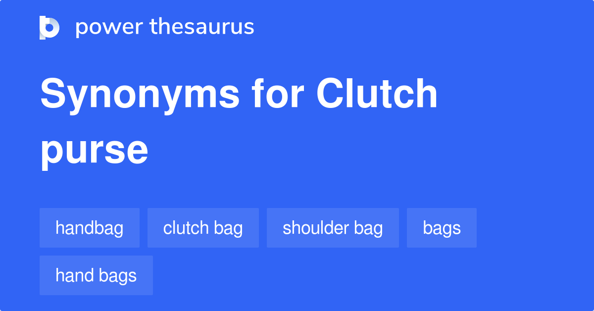 clutch purse synonyms 2