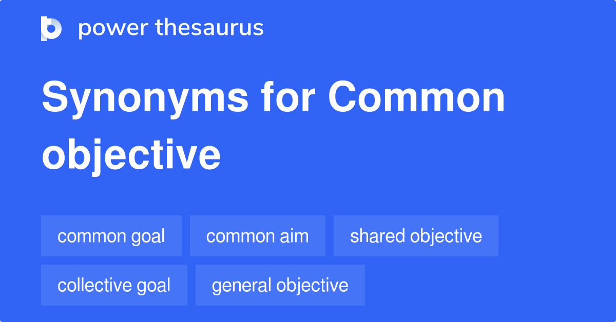 What Are Synonyms For Objective