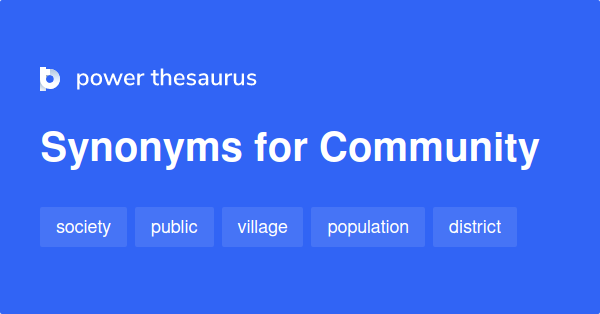 Synonyms for Community