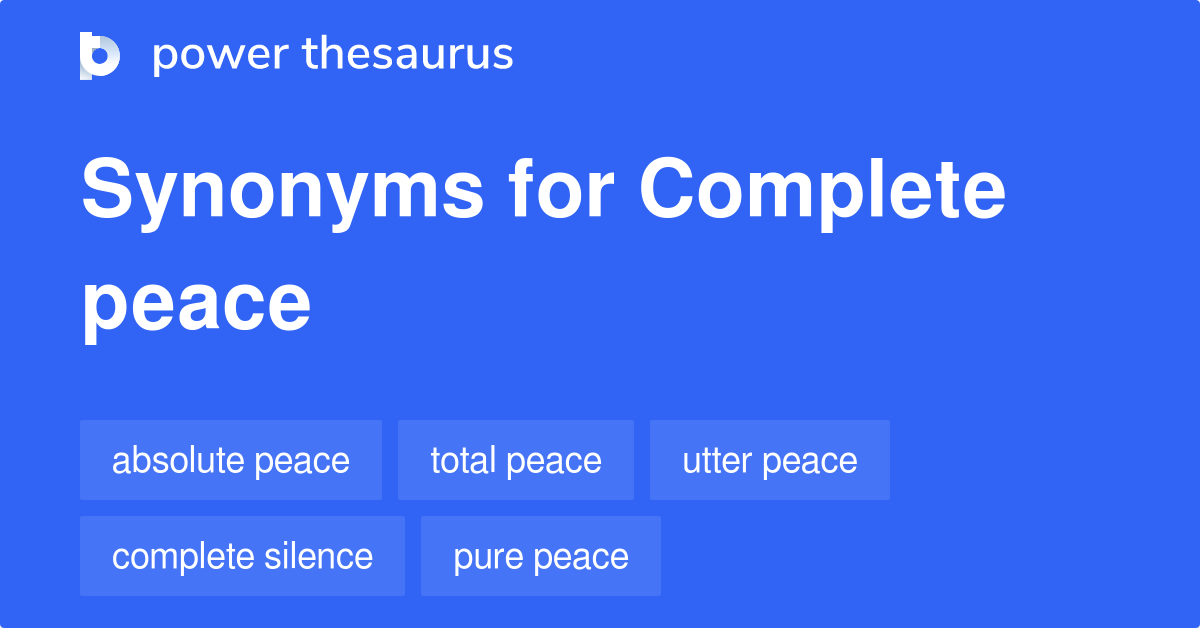 give peace synonyms