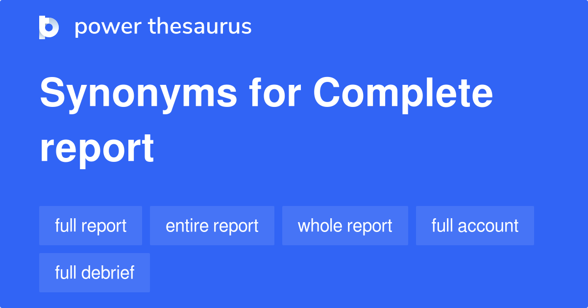 assignment report synonym