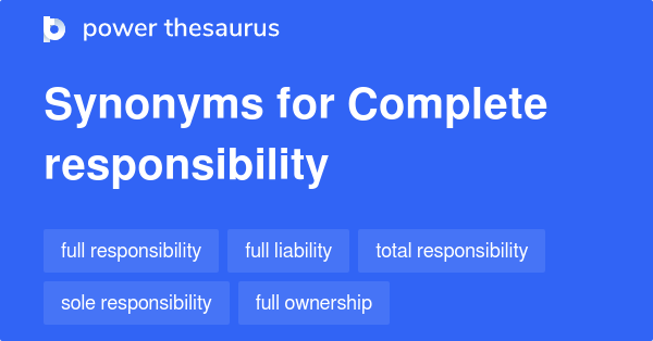 responsibility assignment synonyms