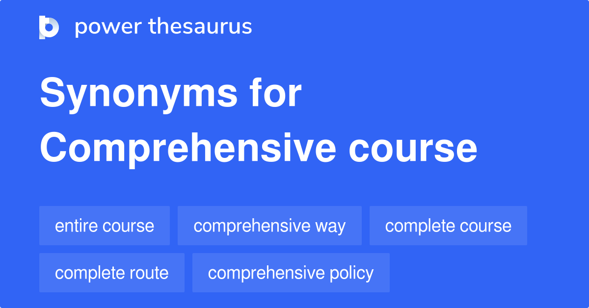 course synonyms education