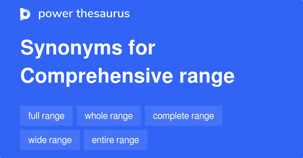 Good Range Synonyms