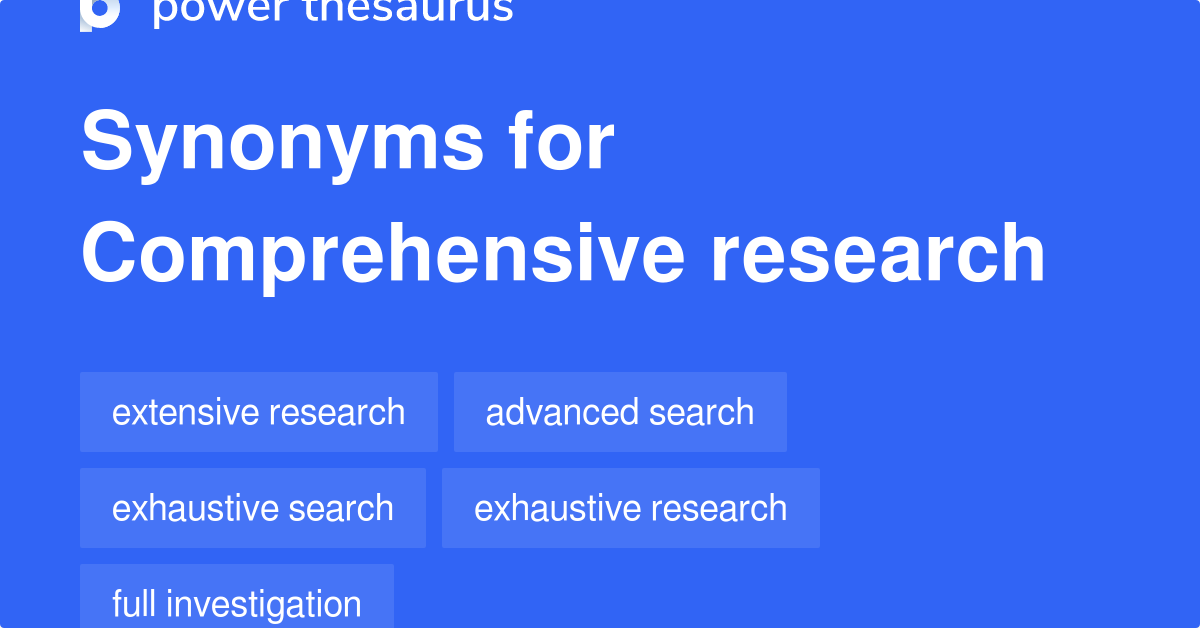 further research synonyms