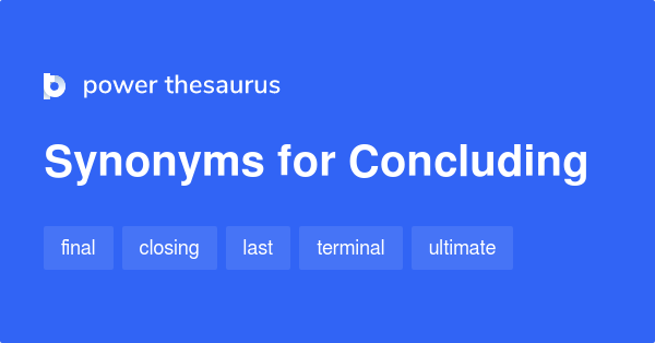 concluding speech synonyms