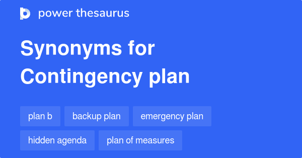 contingency plan synonyms 91 words and phrases for contingency plan