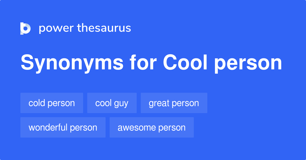 Another Word For Cool Person