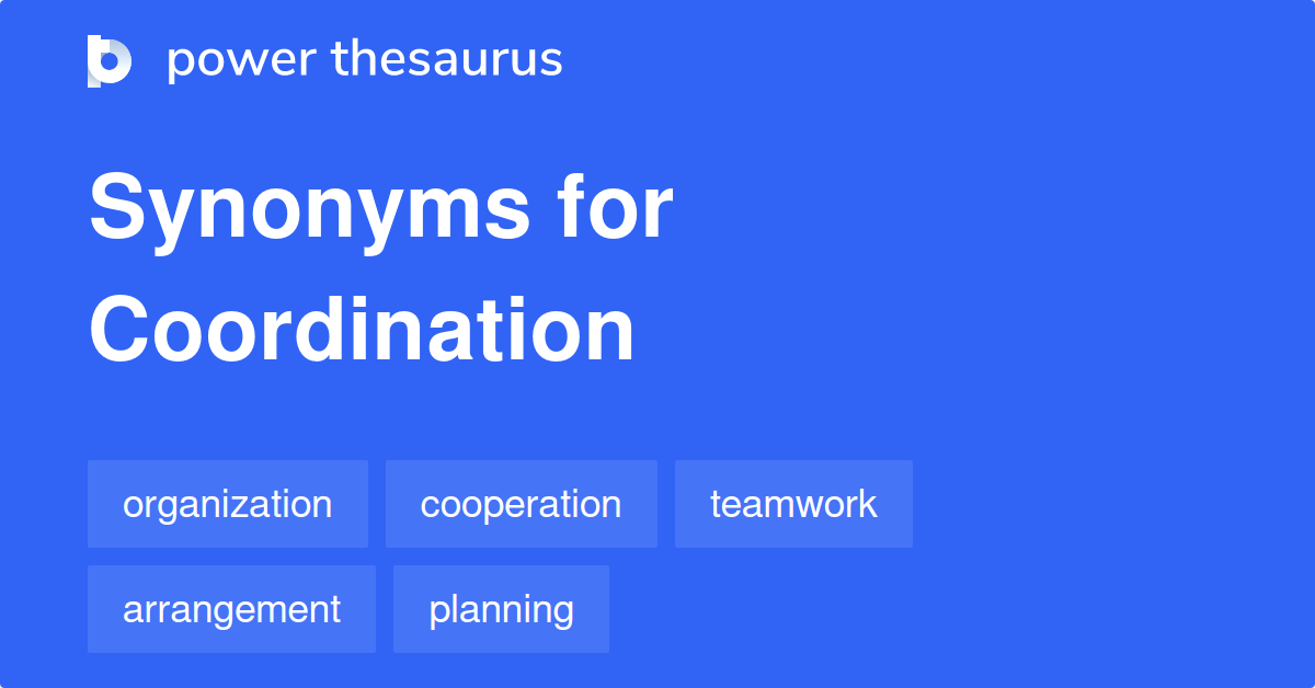 What S A Synonym For Coordination