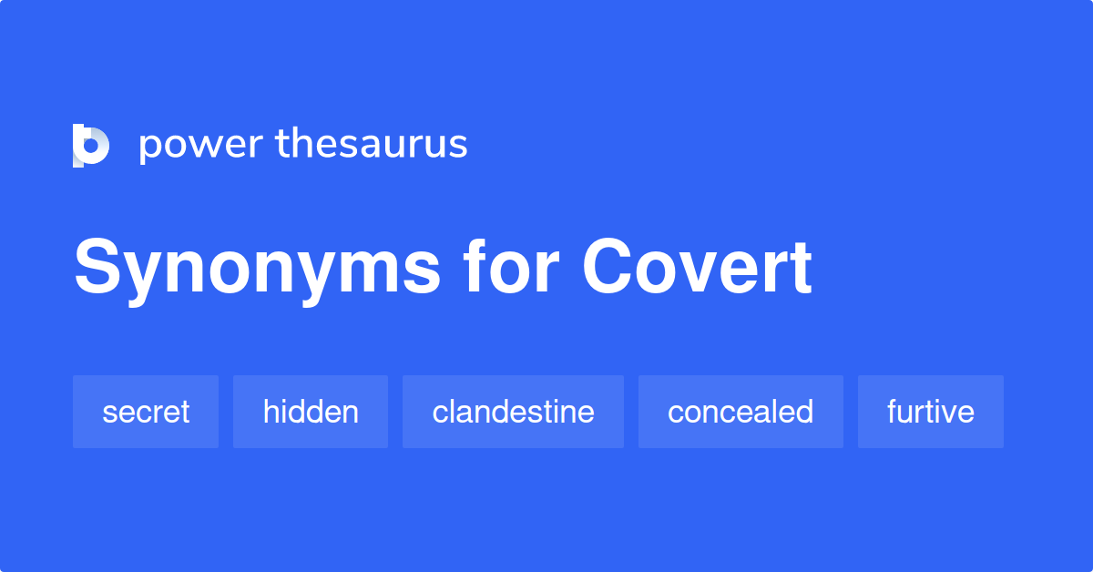 What Is A Good Synonym For Covert