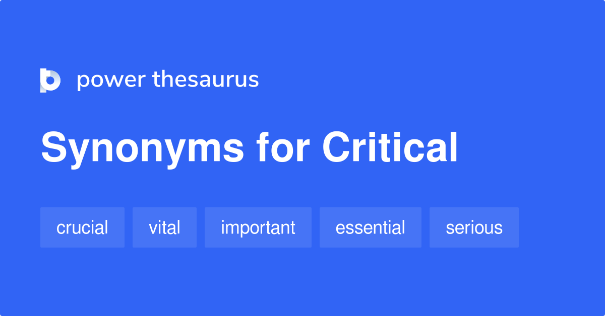 synonyms for the word critical thinking