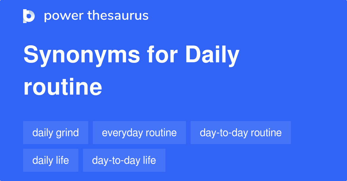 synonyms-for-daily-routine-meaningkosh