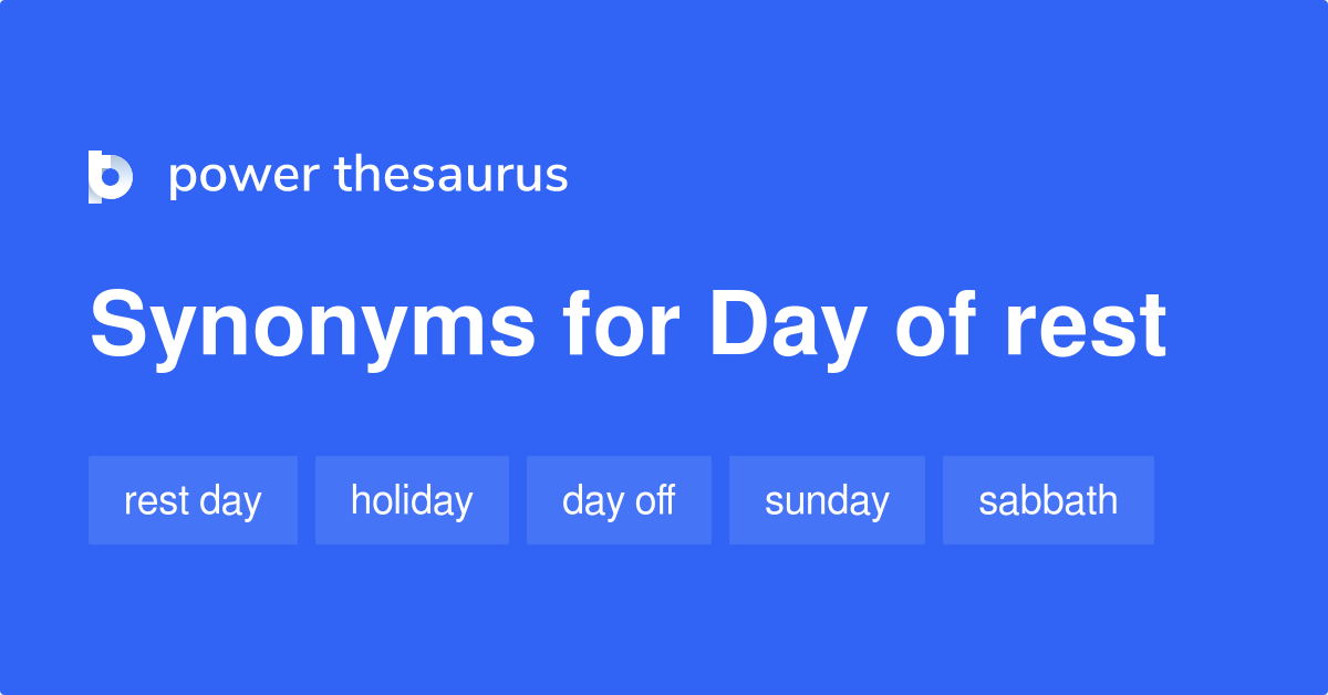 day of rest synonym