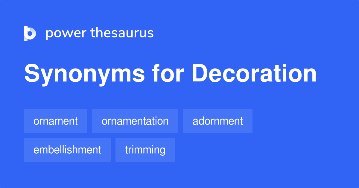 Điểm khác biệt giữa decoration synonyms và ornamentation