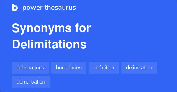 Synonyms for Delimitations