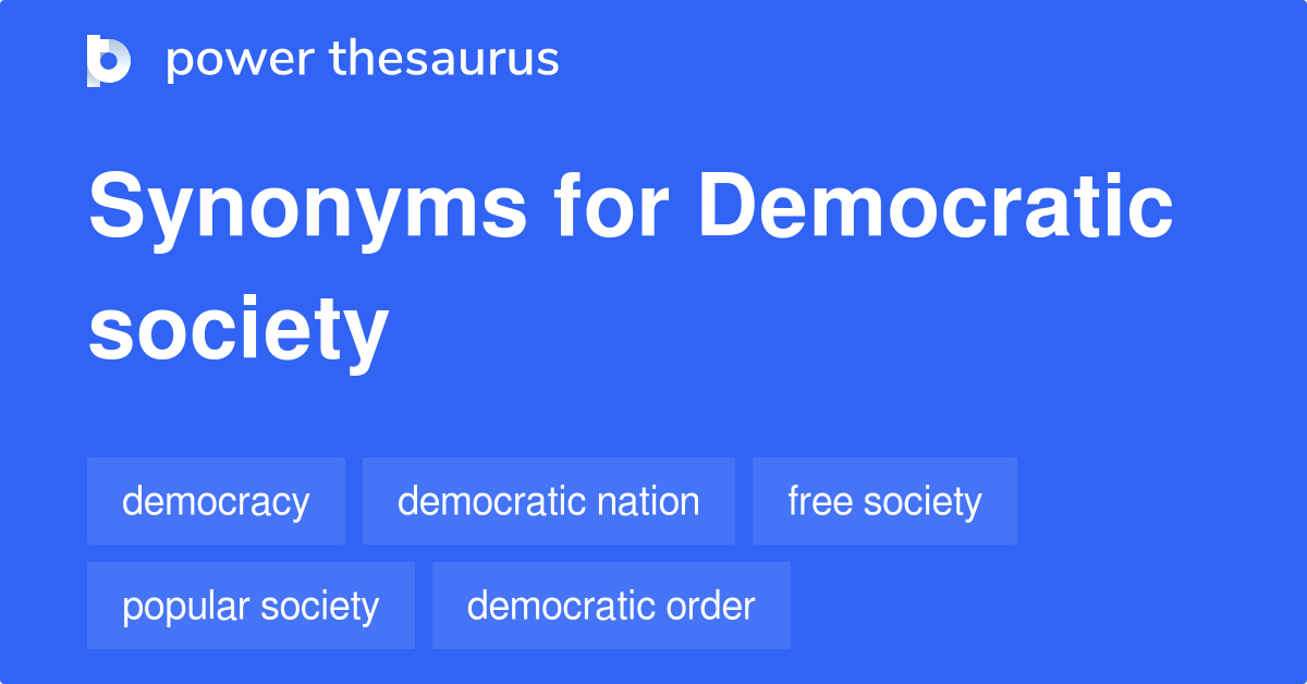 Democratic Society Synonyms 2 