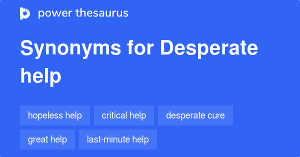 What Are Other Words For Desperate