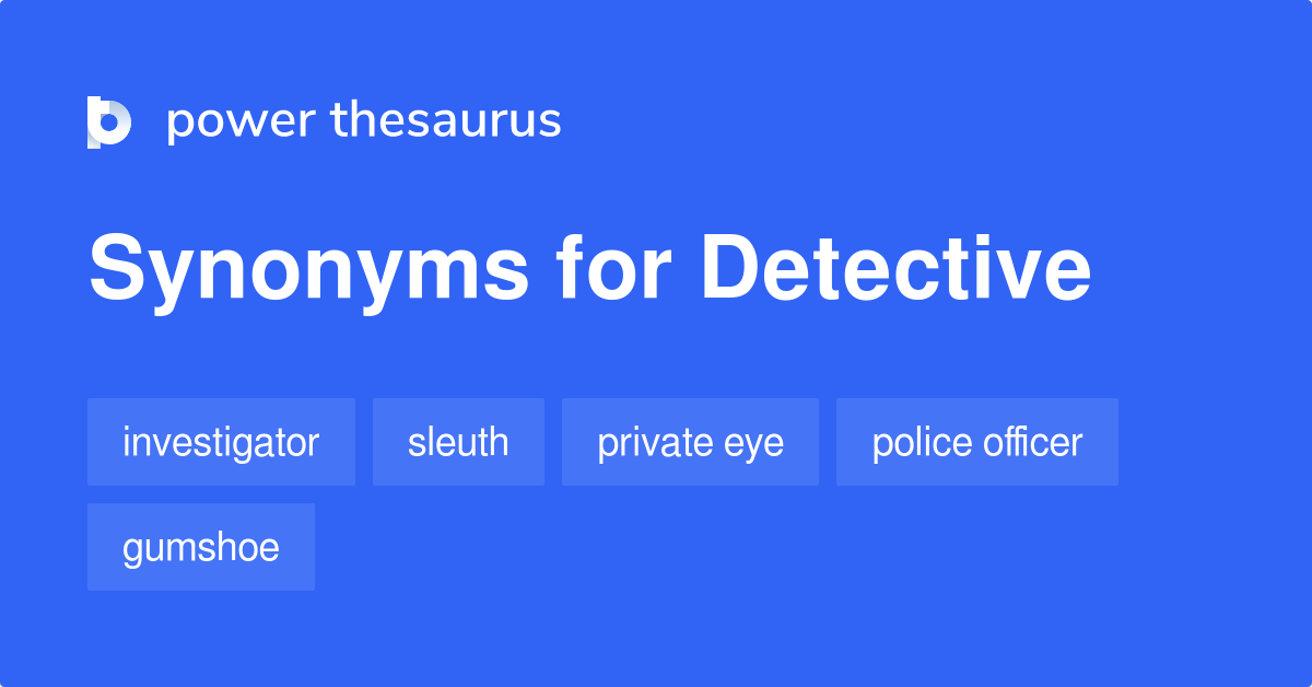 Detective Synonym Deutsch