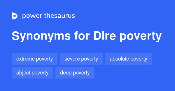 What Are The Synonyms Of Poverty